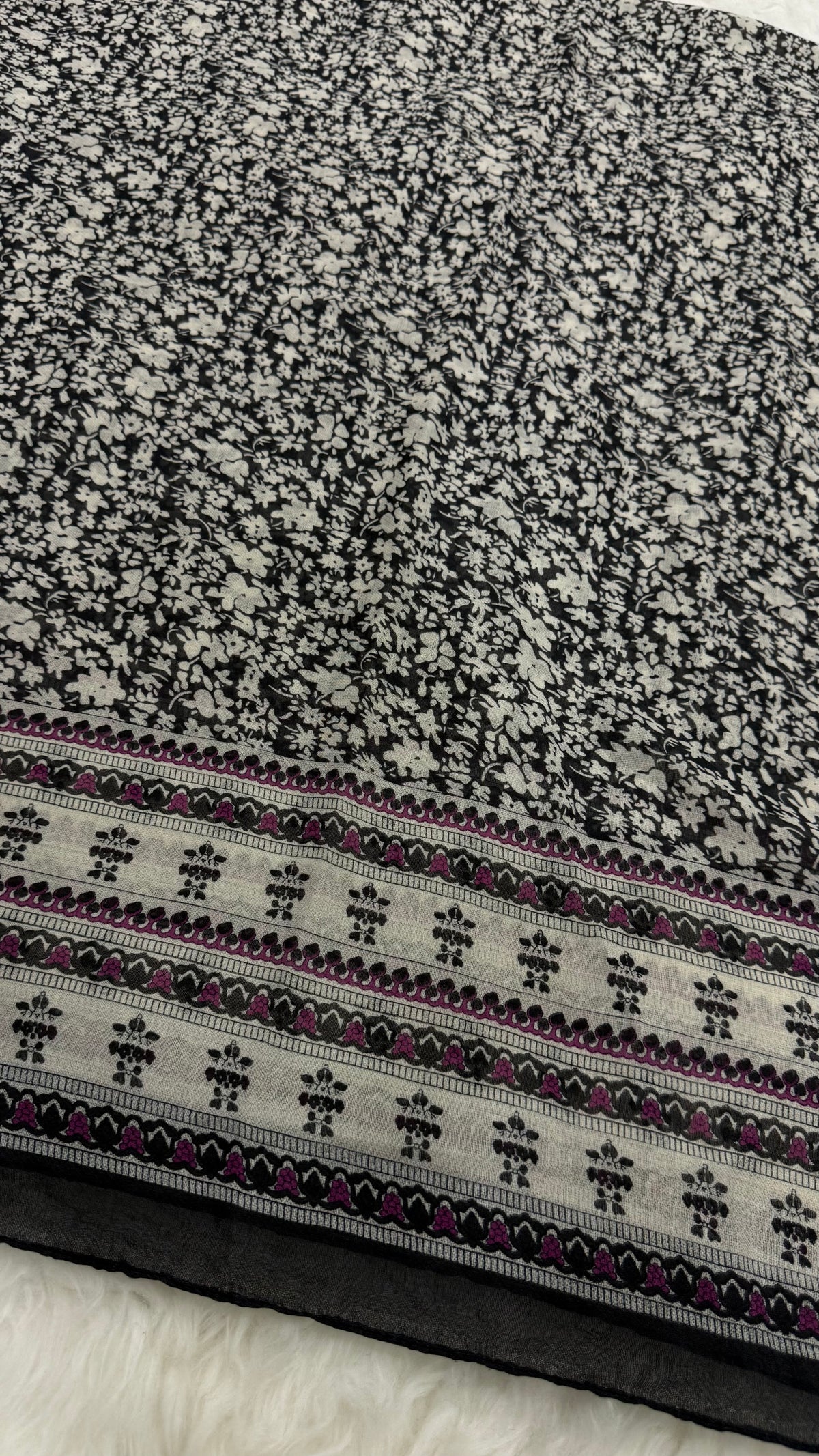 Vintage Fleur Muse | Lawn Printed Hijab