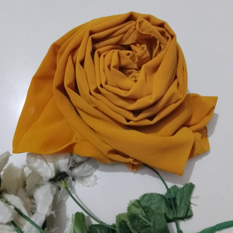 Mustard Yellow Georgette