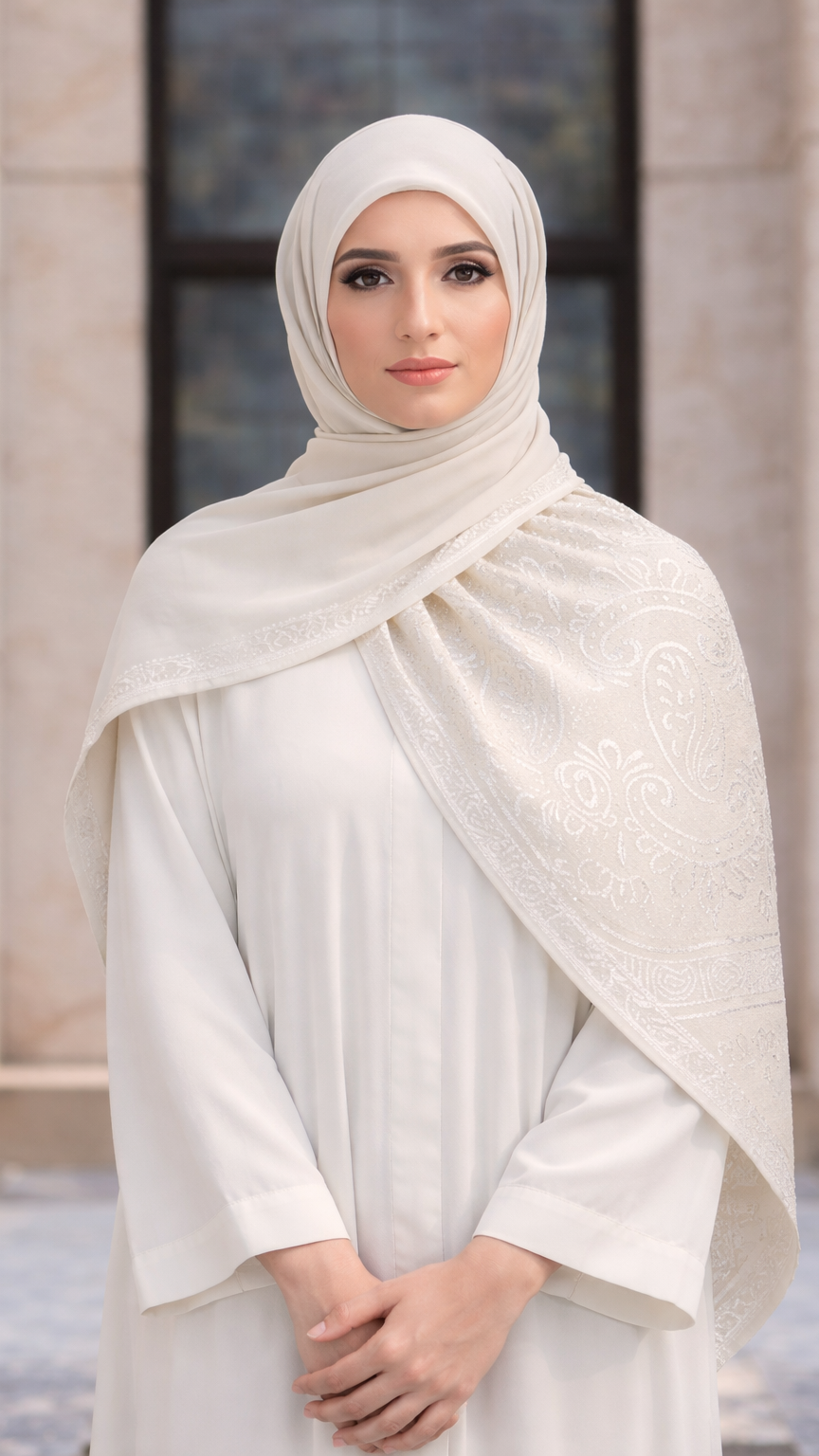 Royale Lawn Jacquard | Pearl Cream