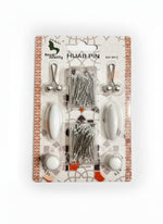 Essential Hijab Pin Kit – Complete Magnetic, Safety & Invisible Pins Set | White