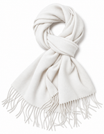 Winter Cashmere Wool Hijab | White