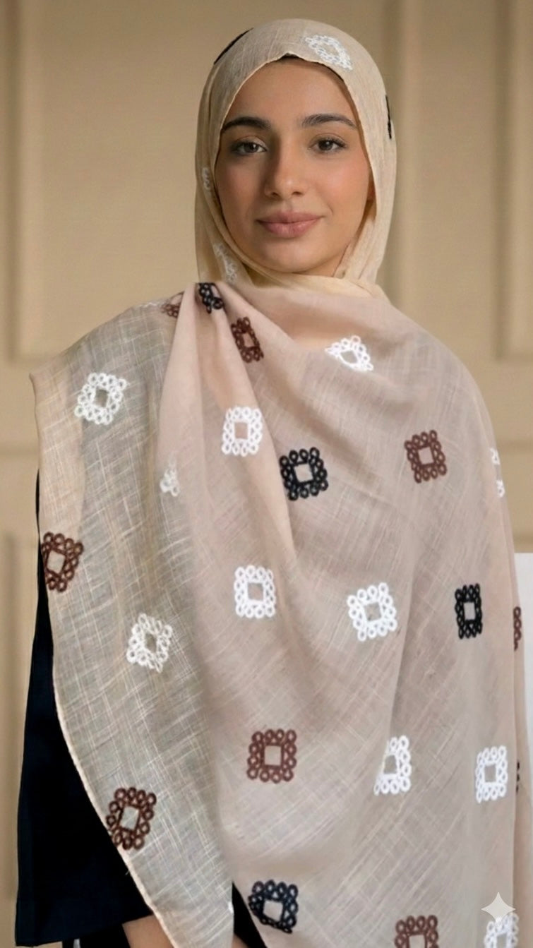 Zari Daira Hijabs | Beige