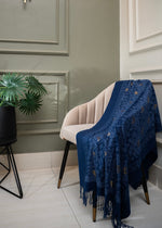 Classic Kashmiri Wrap | Midnight Navy