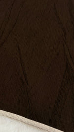 Soft Crinkle Lawn Hijab with Borders | Espresso Brown