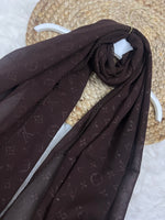 Monogram Georgette | LV | Dark Brown