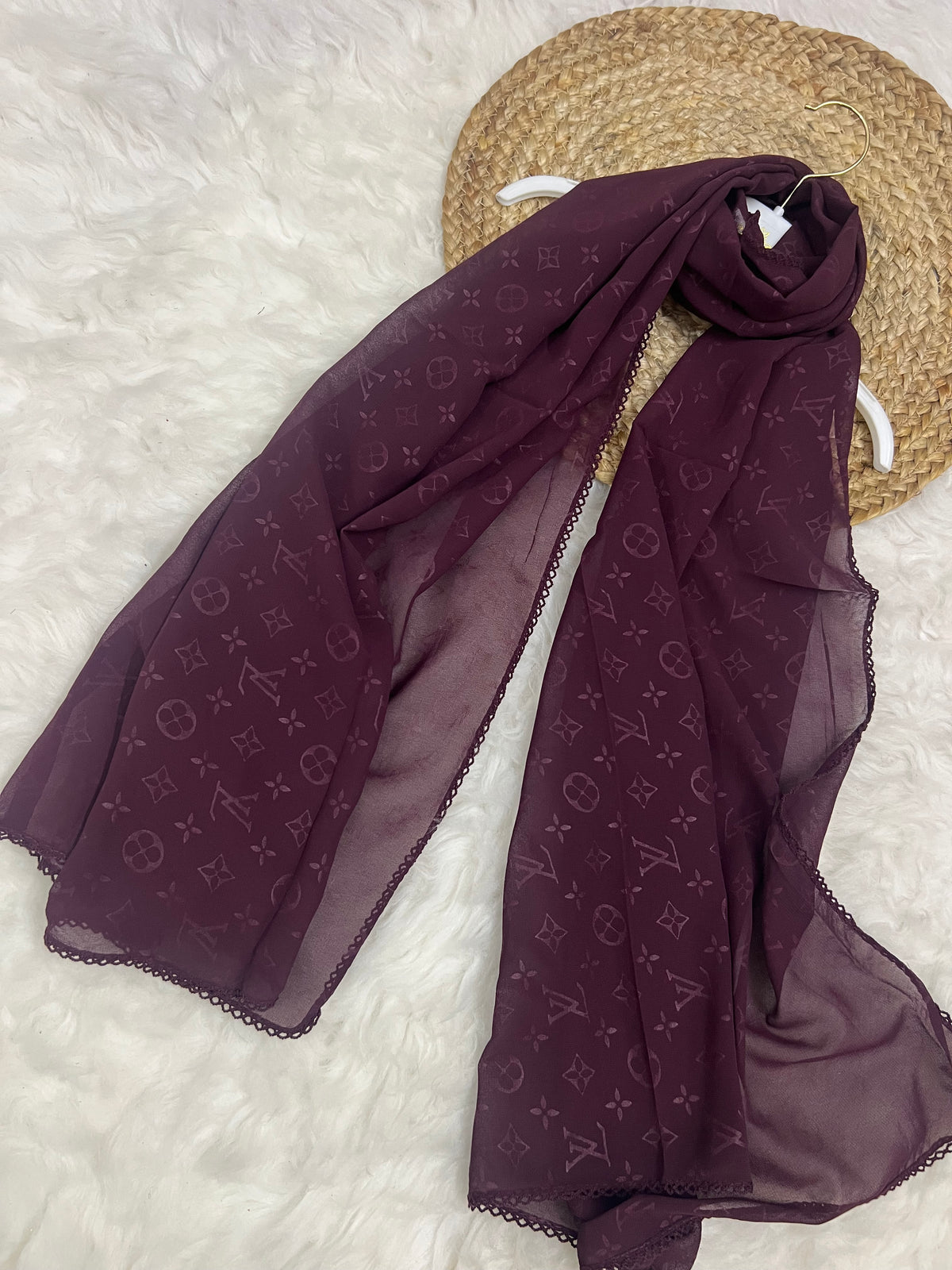 Monogram Georgette | LV | Plum
