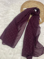 Monogram Georgette | LV | Plum