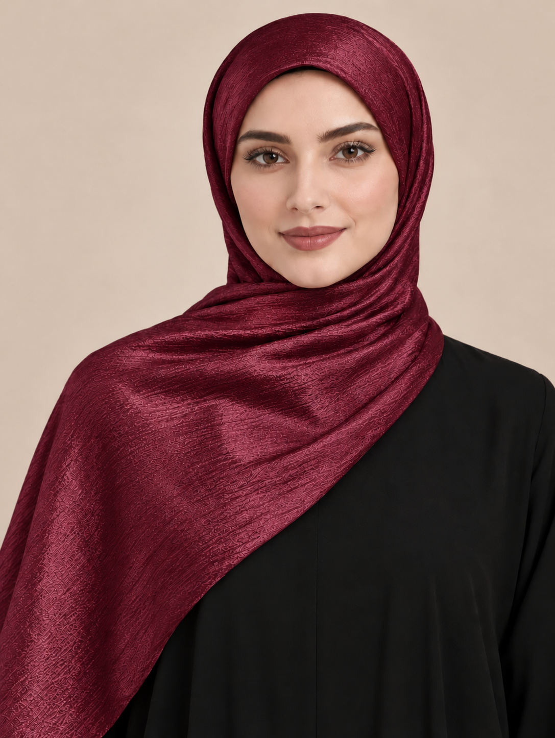 Luxe Crinkle Silk - Berry Red