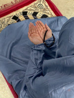 Modest Namaz Chaddar – Full Coverage Prayer Gown (Blue Grey)