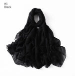 Moonlit | Shimmer Hijab | Jet Black