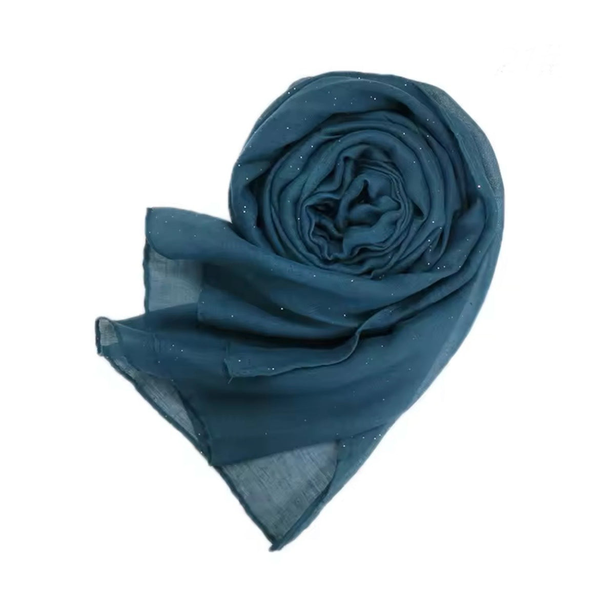 Moonlit | Shimmer Hijab | Teal Blue