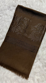 Lawn Jacquard Border | Dark Brown
