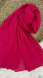 Imported Georgette | Fuchsia Pink