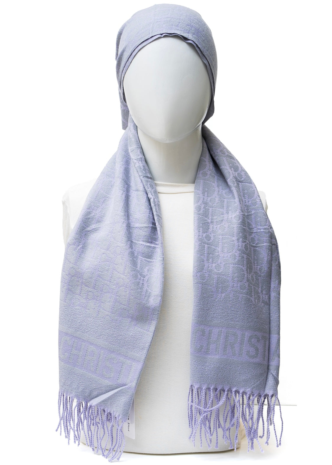 Branded Monogram Wool (Tagged)| Lavender Smoke