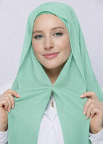 Instant Magnet Hijab | Mint Green