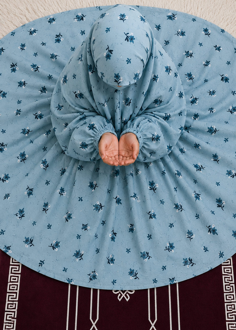 Kids Namaz Gown | Sky