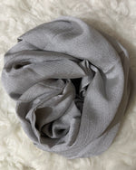 Luxe Crinkle Silk - Silver Grey