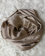 Luxe Crinkle Silk -light champagne taupe