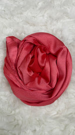 Luxe Crinkle Silk - Coral Red