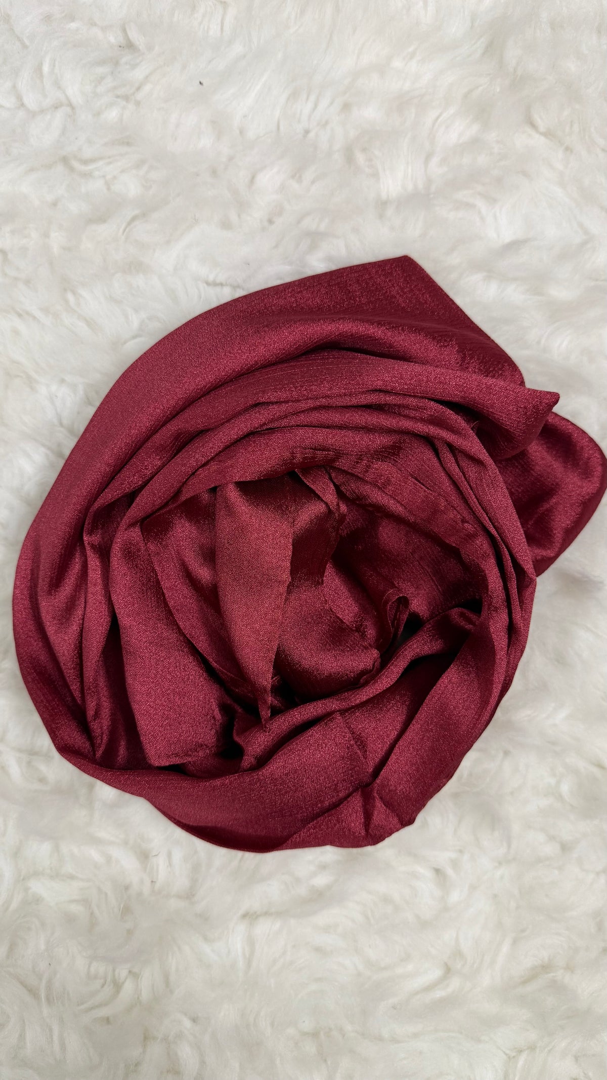 Luxe Crinkle Silk - Berry Red