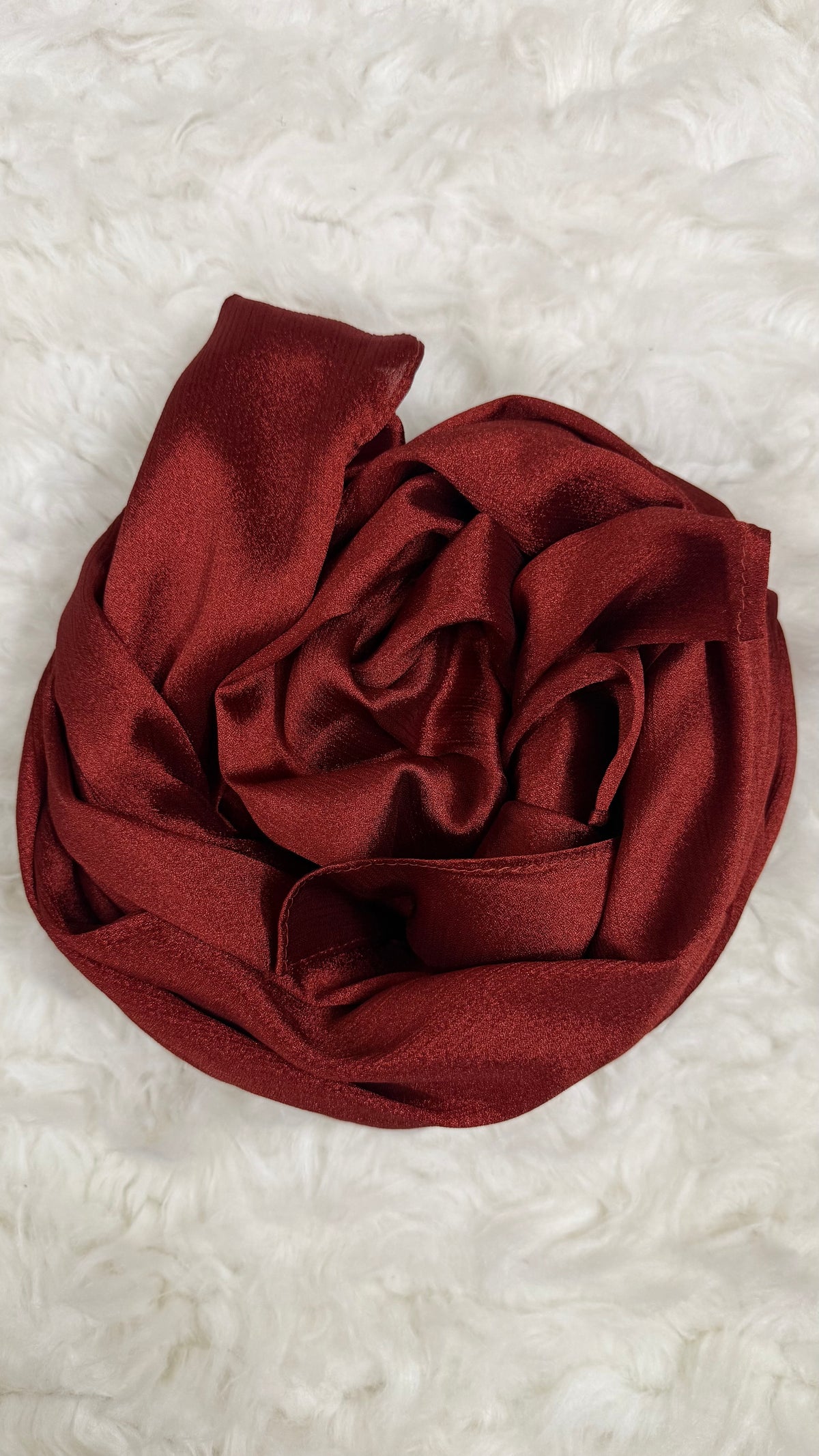 Luxe Crinkle Silk - Brick Red