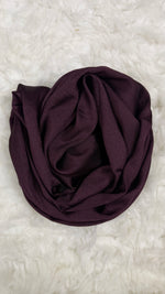 Luxe Crinkle Silk - Aubergine Plum